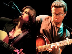 Martha Jane and I playing at Acousticafe
